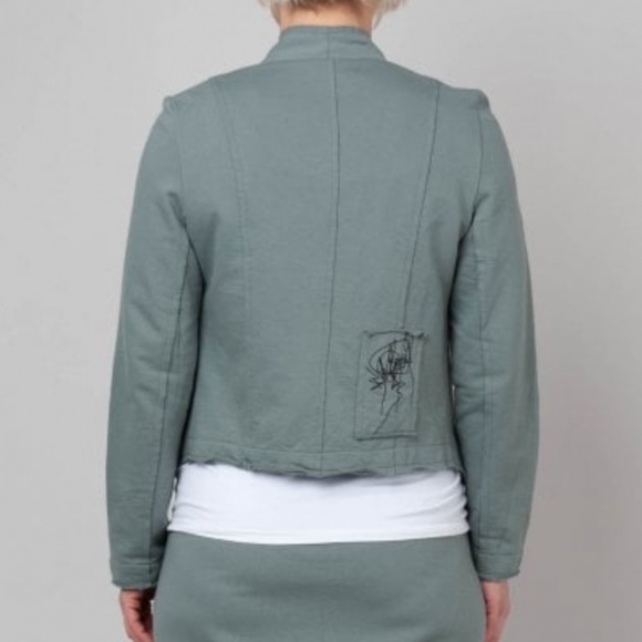 Studio B3 knit grey/green lagenlook jacket EU 44/46 - Picture 2 of 9